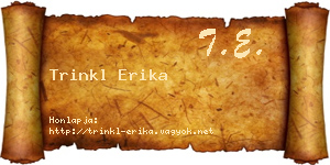 Trinkl Erika névjegykártya