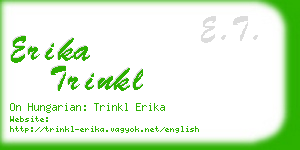 erika trinkl business card